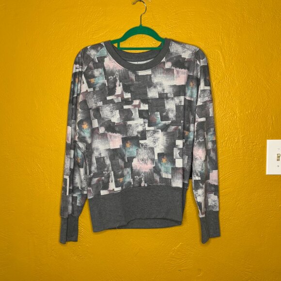 Tahari Sport Abstract Print Pullover Sweatshirt – Women’s Medium – NWT - Picture 3 of 7